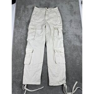 Gilipur Womens Apricot Cargo Pants High Waisted Utility Trousers Size S TL280